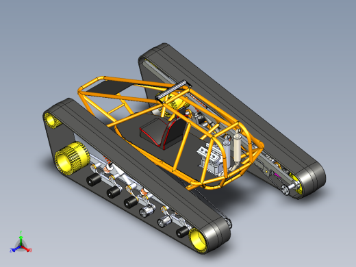B2004072-履带式越野车正等轴测缩略图
