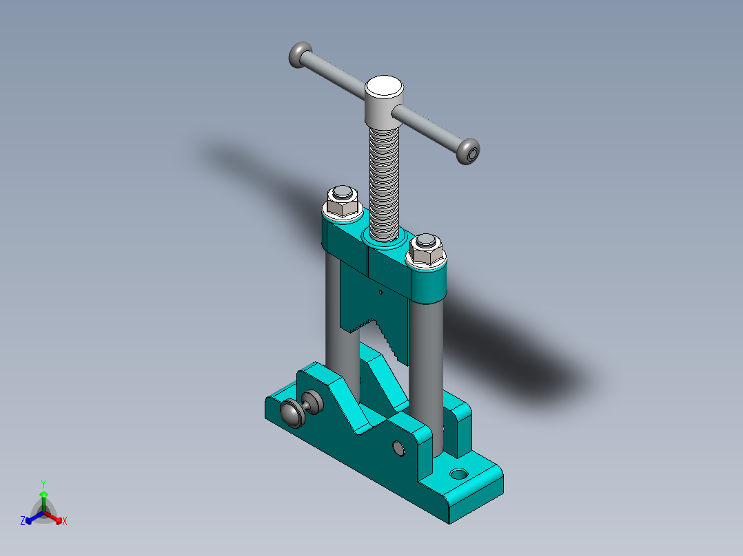 管钳正等轴测图
