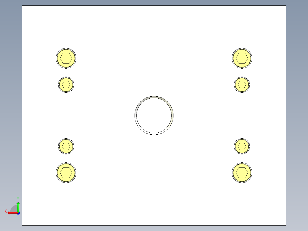 开关旋钮（两板模+前模滑块）后视图