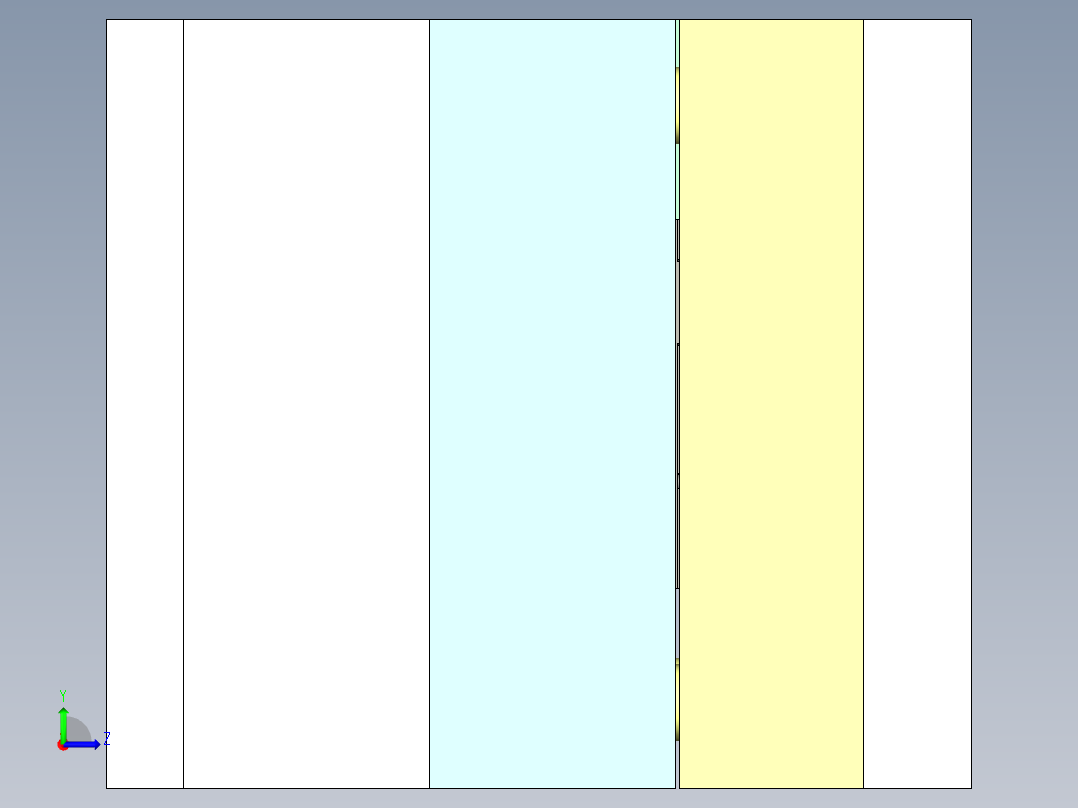 开关旋钮（两板模+前模滑块）左视图