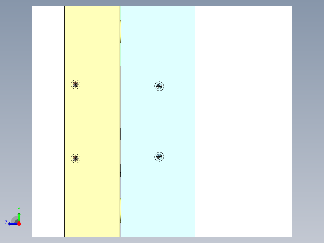 开关旋钮（两板模+前模滑块）右视图