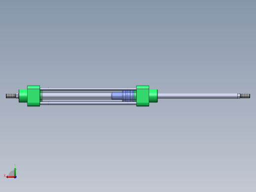 拉杆气动气缸（带双杆 - 双作用）32x12x180毫米后视缩略图