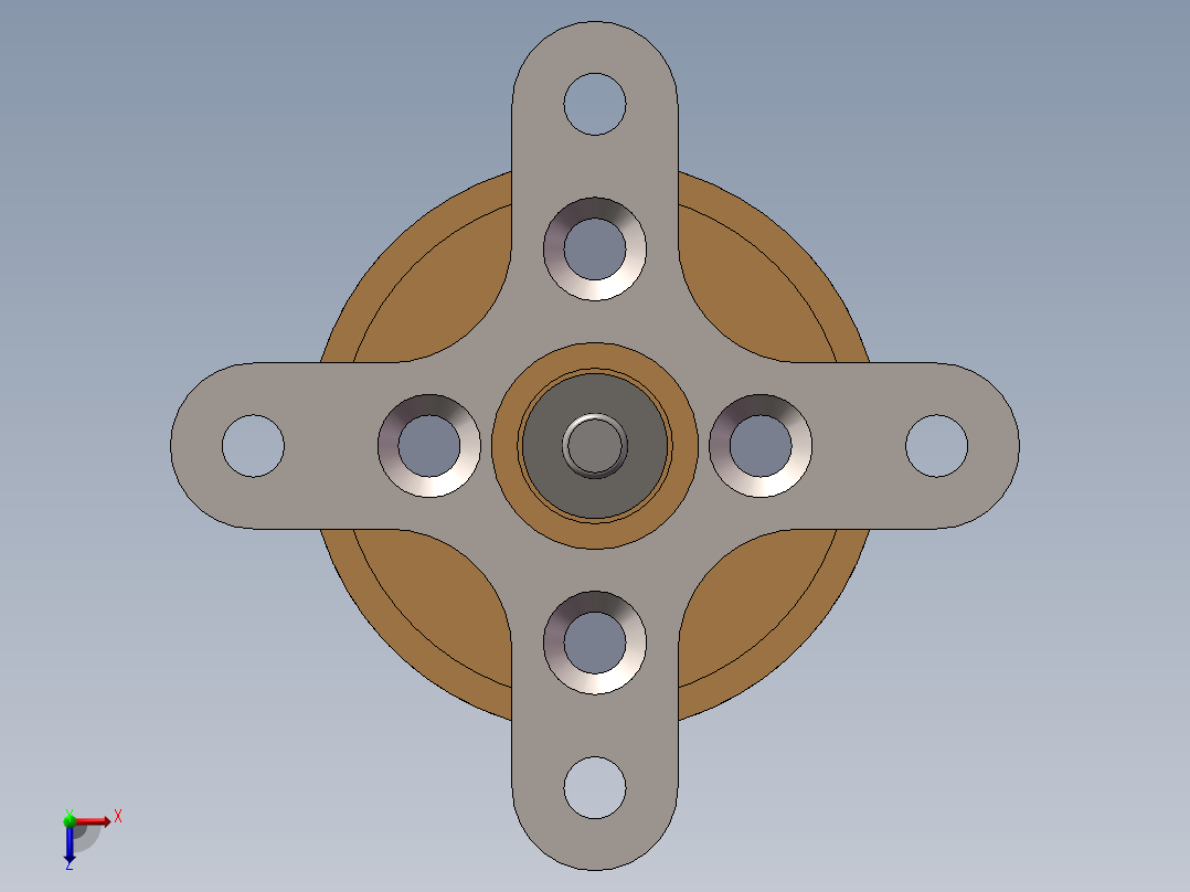 A2212航模无刷电机俯视图