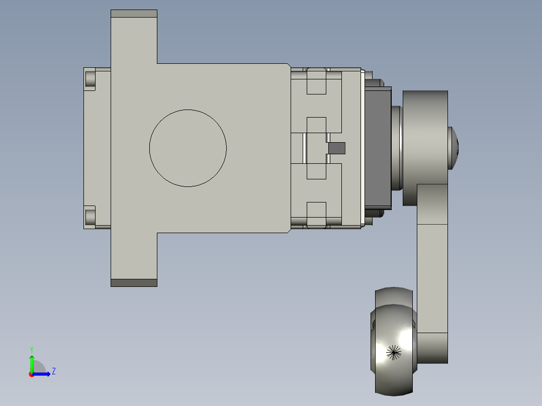 舵机连杆总成左视图