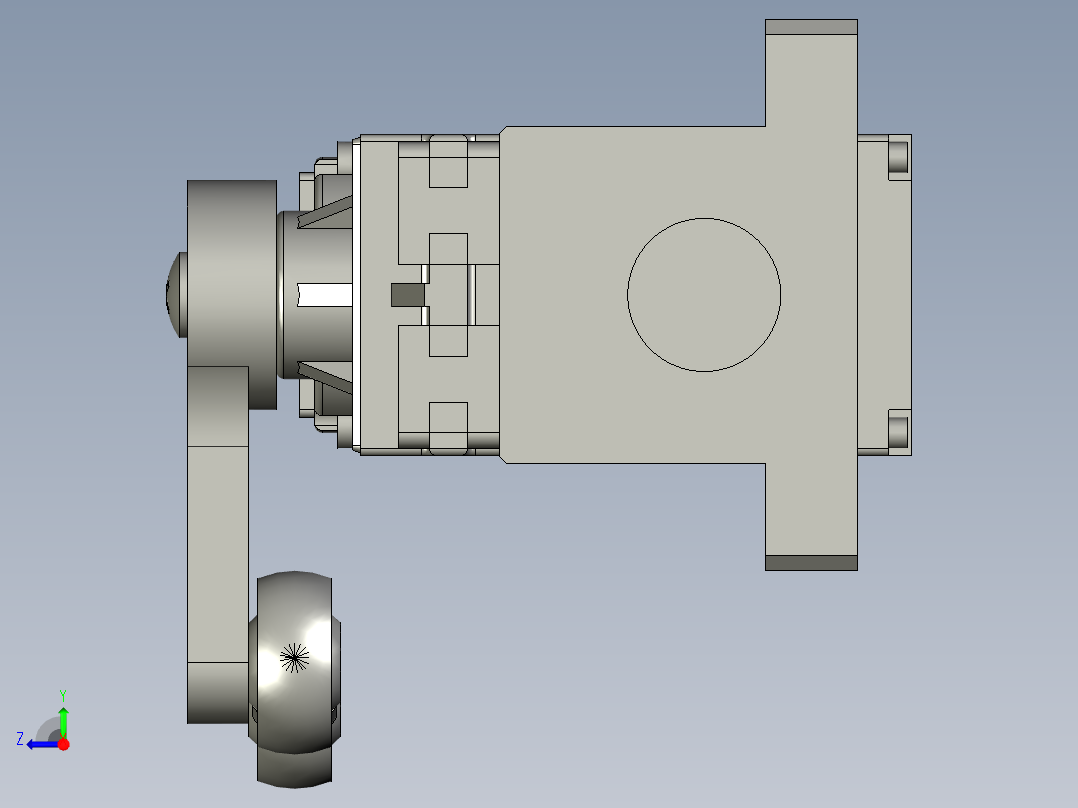 舵机连杆总成右视图