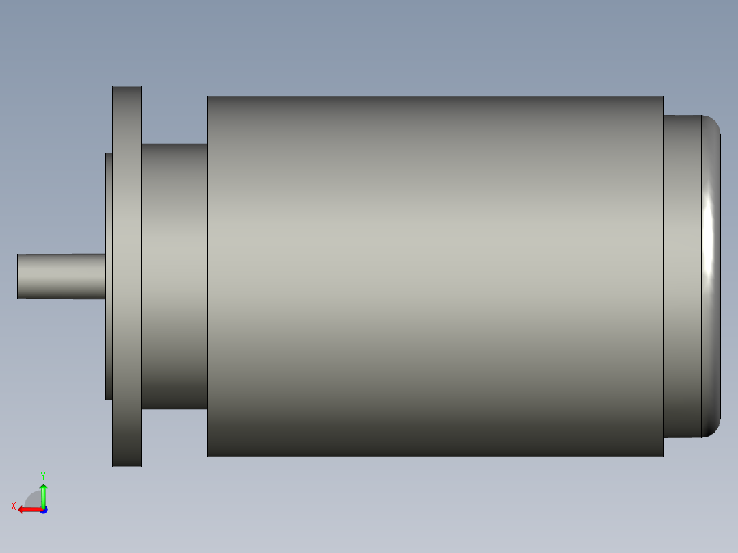 立式三相刹车马达2HP后视图