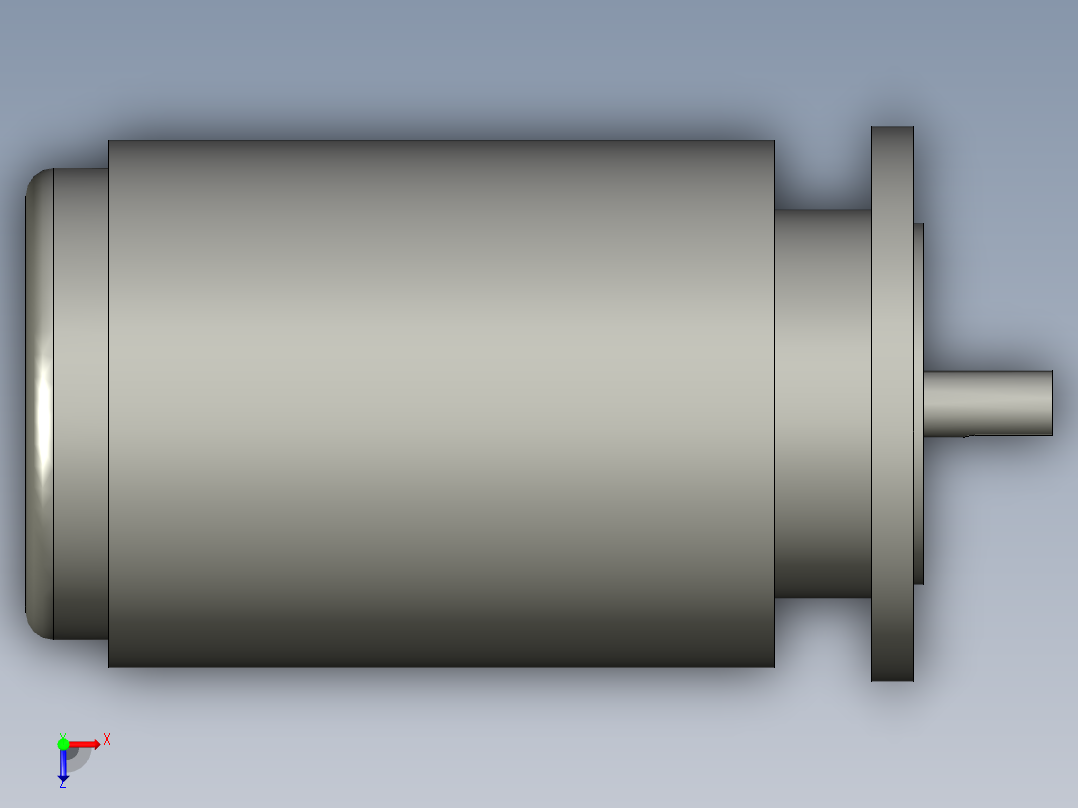 立式三相刹车马达2HP俯视图