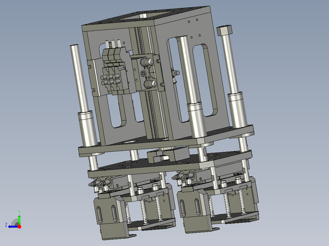 过渡夹爪组件右视图