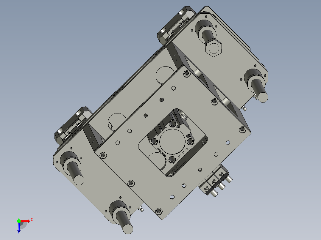 过渡夹爪组件俯视图