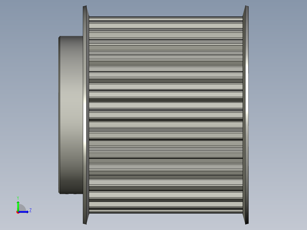 LJ-CJ-624同步轮T10-30齿左视图