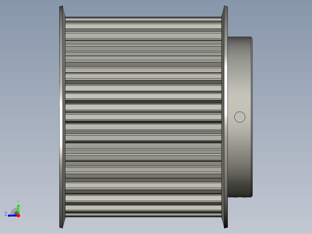 LJ-CJ-624同步轮T10-30齿右视图
