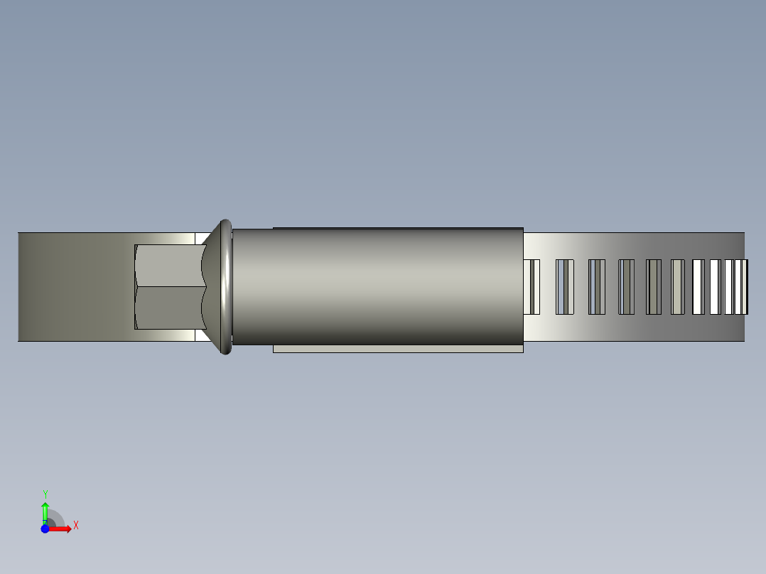 喉箍_机械标JB_T8870-1999前视图