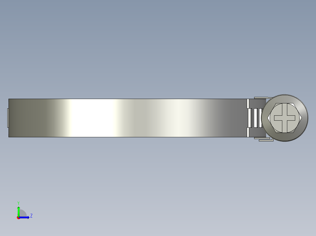 喉箍_机械标JB_T8870-1999左视图