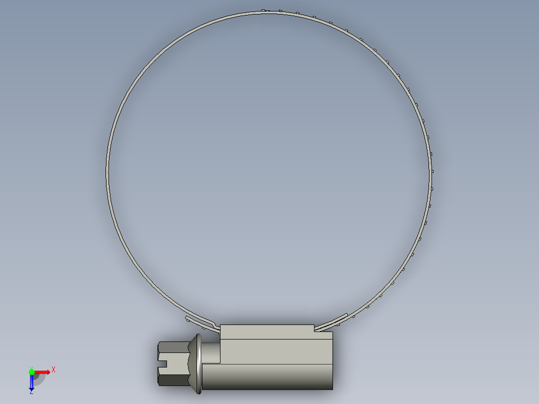 喉箍_机械标JB_T8870-1999俯视图