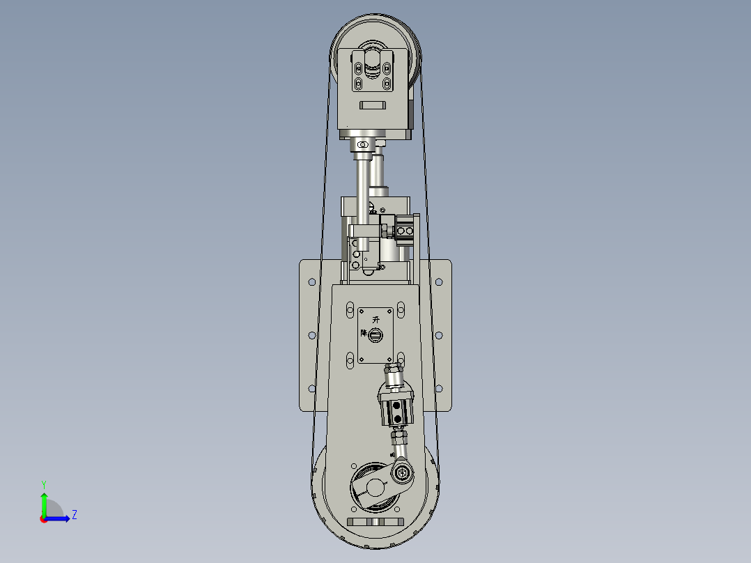 HBM13-01-01-00砂带机头左视图