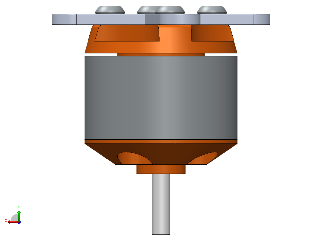 无刷电机BLDC_2212-6T 2200KV后视图