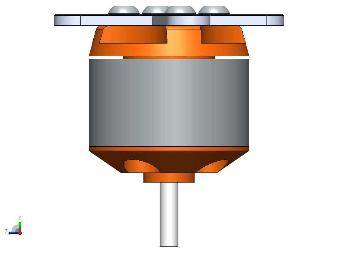无刷电机BLDC_2212-6T 2200KV右视图
