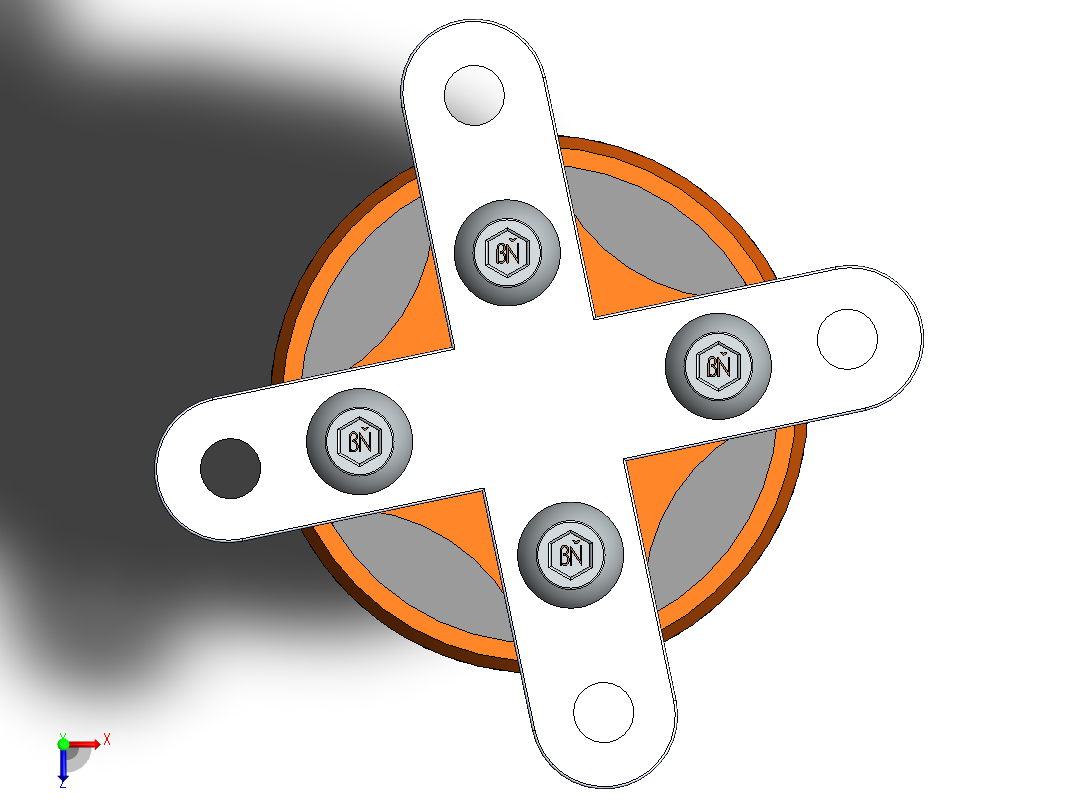 无刷电机BLDC_2212-6T 2200KV俯视图