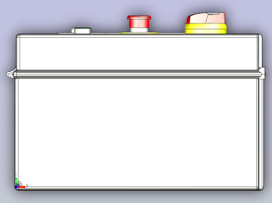 泵控制面板模型3D模型前视图