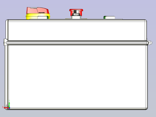 泵控制面板模型3D模型后视缩略图