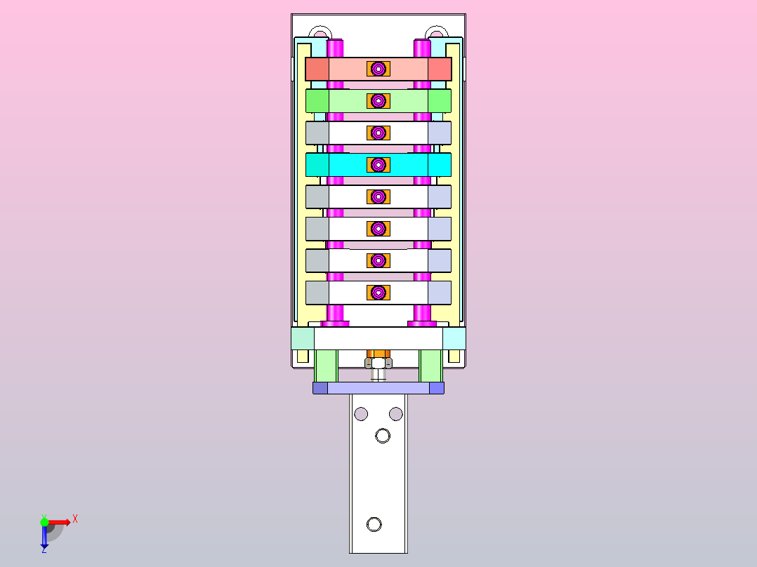 变距模组俯视图