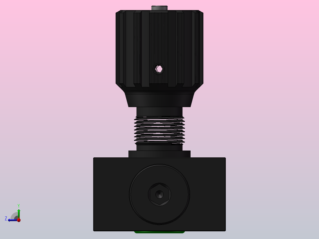 DRVP12 单向节流截止阀右视图