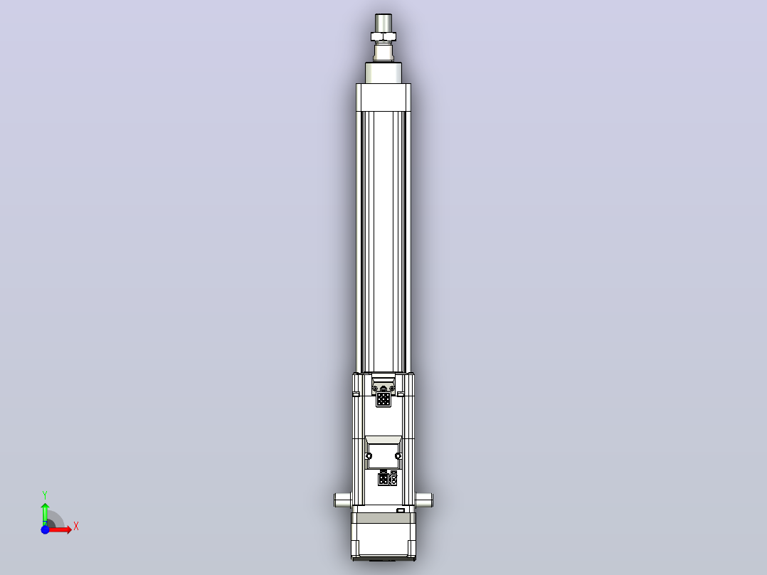 轻载电动缸TPA-ESR40-1210C-L250-MR-TC-W-P40-C3前视图