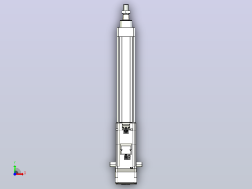 轻载电动缸TPA-ESR40-1210C-L250-MR-TC-W-P40-C3前视缩略图