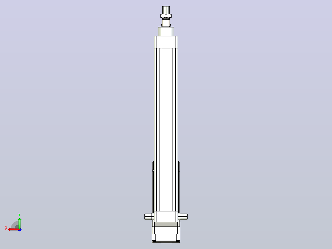 轻载电动缸TPA-ESR40-1210C-L250-MR-TC-W-P40-C3后视图