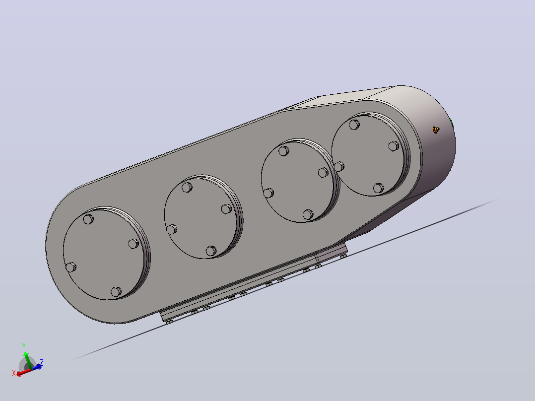 旋耕机齿轮箱（SW+CAD+说明书）主视图