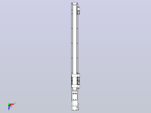 滚珠丝杠直线轴内置导轨TPA-GCR-40-1210C-L450-M-M10-N3俯视缩略图