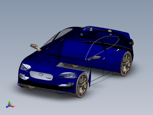 25-斯巴鲁 wrx SolidWorks
