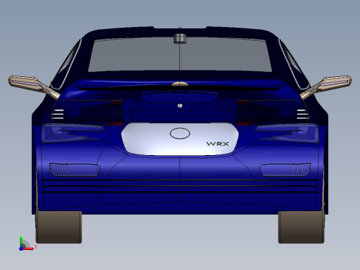 25-斯巴鲁 wrx SolidWorks前视缩略图