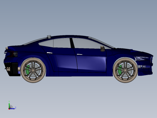 25-斯巴鲁 wrx SolidWorks左视缩略图