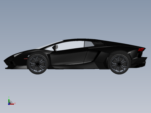 Aventador风格概念超级跑车前视缩略图