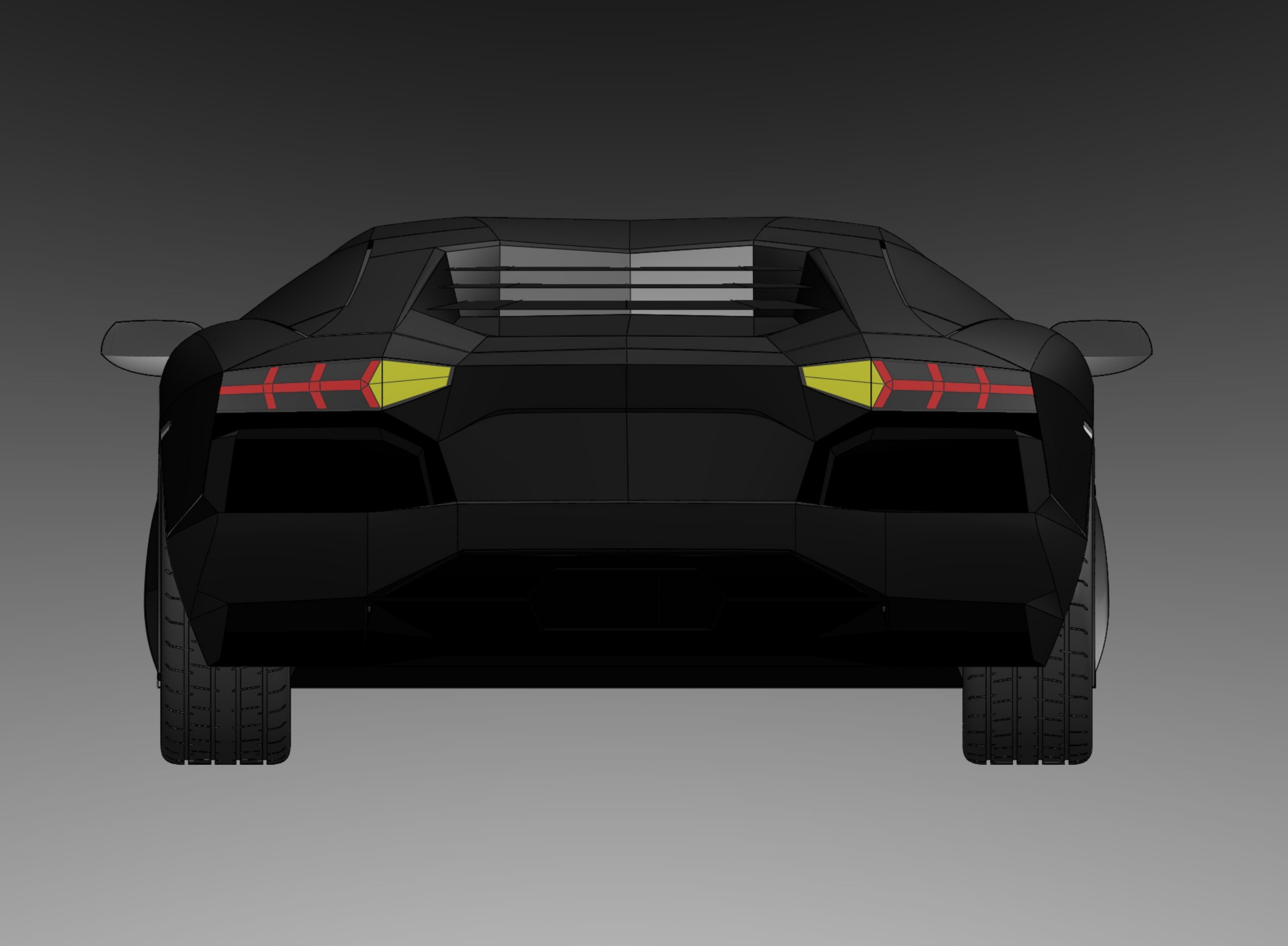 Aventador风格概念超级跑车