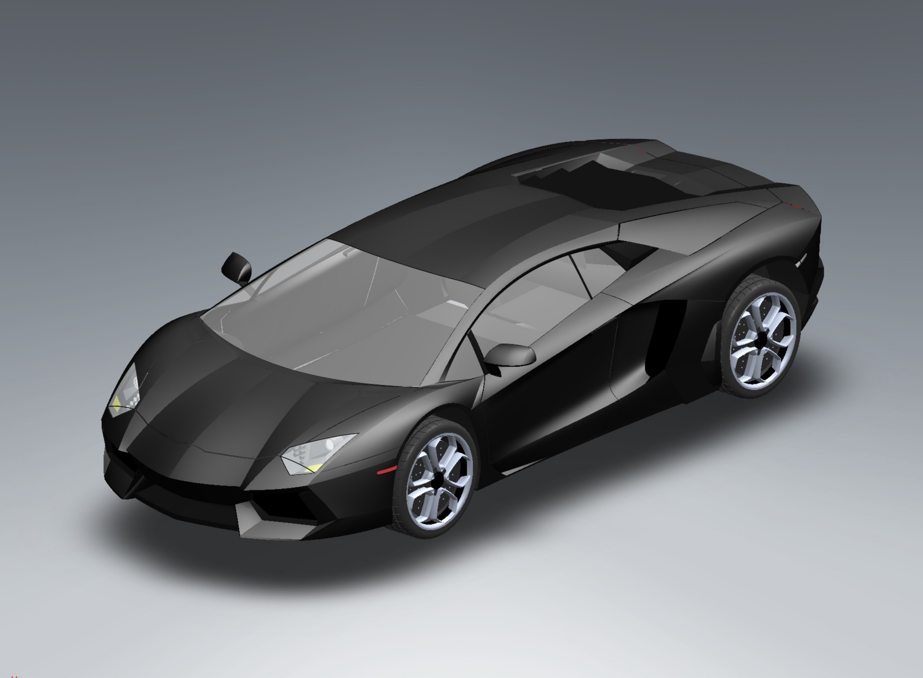 Aventador风格概念超级跑车