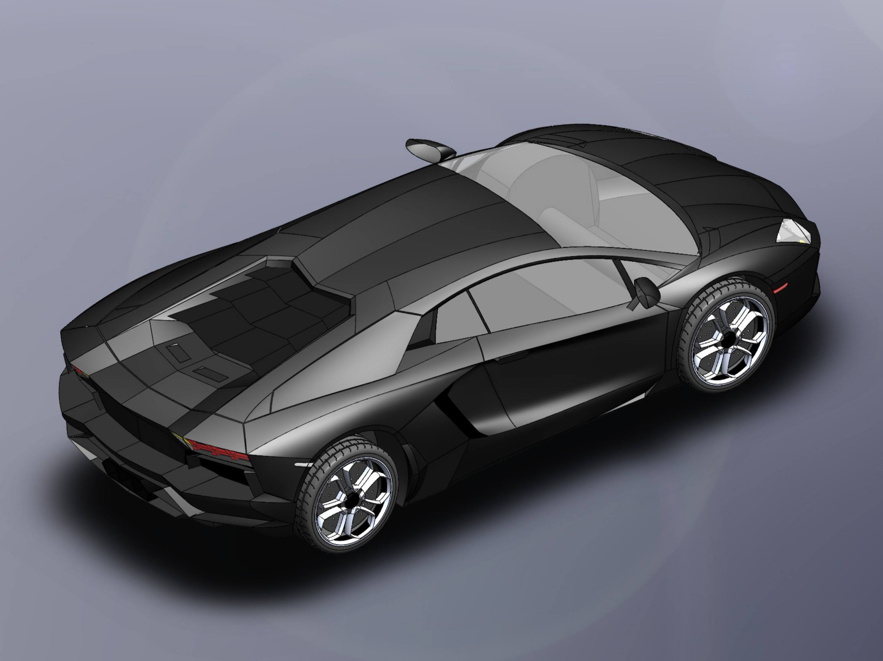 Aventador风格概念超级跑车