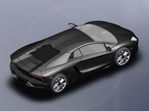 Aventador风格概念超级跑车缩略图