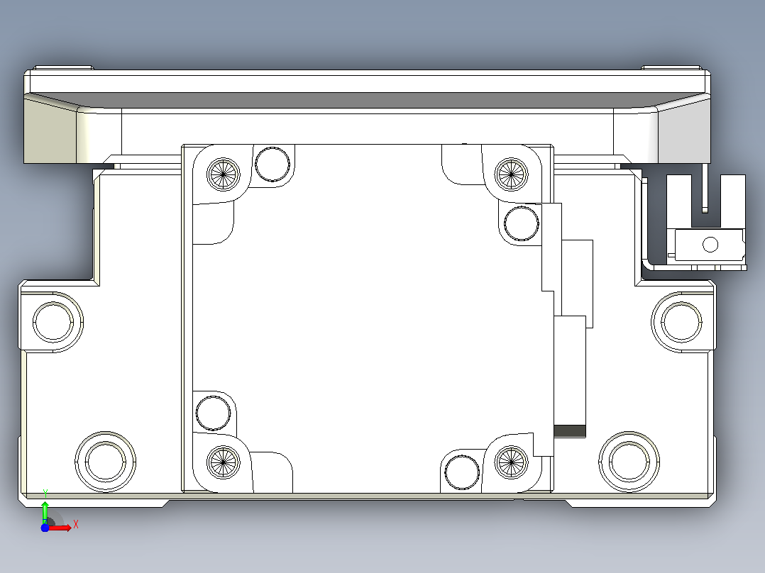 滚珠丝杠直线轴内置导轨TPA-GCR-120-1610C-L600-M-M40-N3前视图