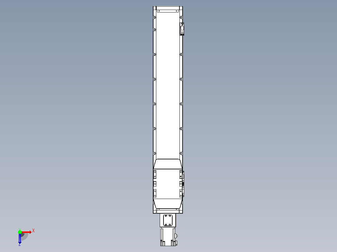 滚珠丝杠直线轴内置导轨TPA-GCR-120-1610C-L600-M-M40-N3俯视图