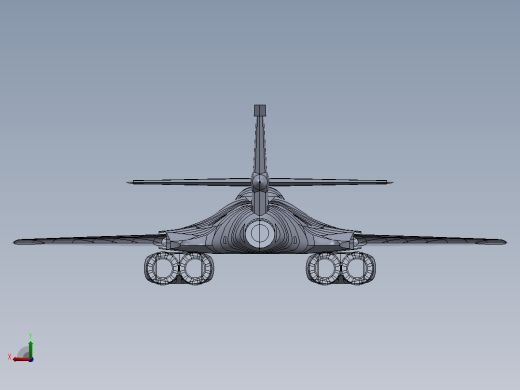 B-1B飞机后视缩略图