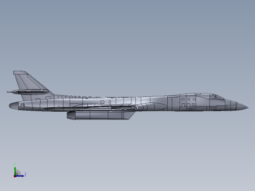B-1B飞机左视缩略图