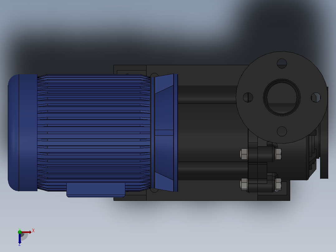 无轴封磁力式耐酸碱泵浦-SM400-651[SM F 653L-3 H S-5 V R H]俯视图