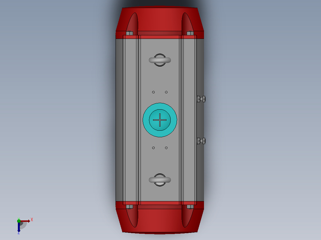 TLM-190A气动执行器 (2)俯视图