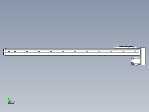 滚珠丝杠直线轴内置导轨TPA-GCR-120-1610C-L900-MP-M40-N3左视缩略图