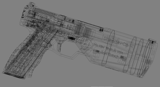 枪消声器Co Maxim 9定制版BRAZ 9mm Braziu 3D fusion360缩略图