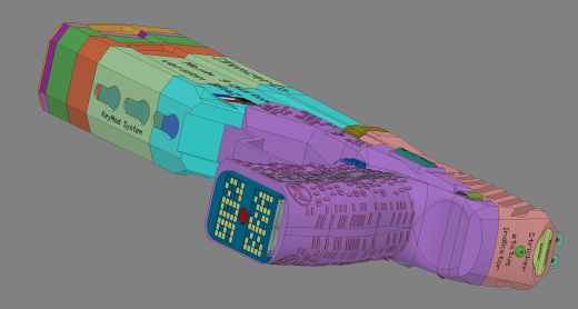枪消声器Co Maxim 9定制版BRAZ 9mm Braziu 3D fusion360缩略图