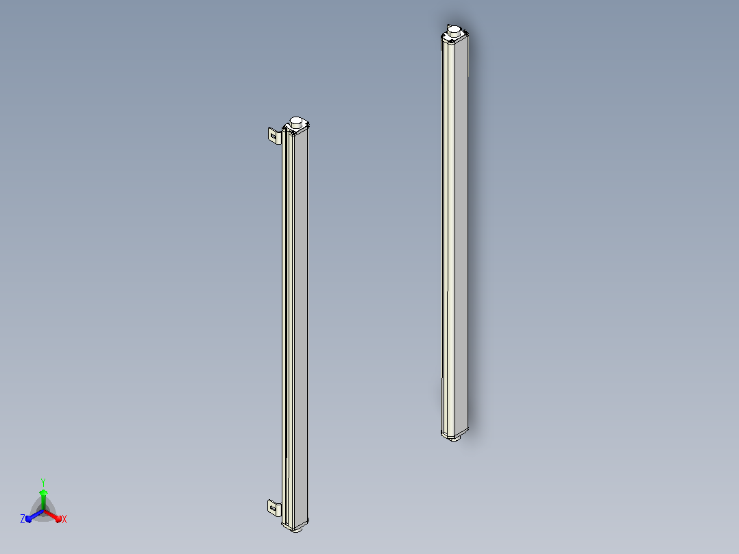 XTN2440（总高：1010mm）安全光栅主视图