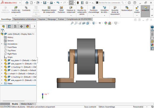 旋转脚轮组件（SolidWorks）缩略图